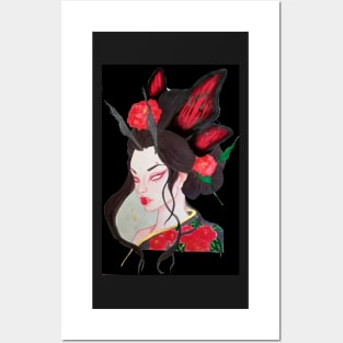 Lady Butterfly Posters and Art